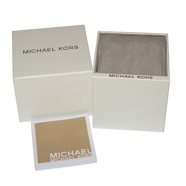Michael Kors Dameshorloge Kwarts Goud• Materiaal kastdeksel: Roestvrij staal• Soort glas: Mineraal• Materiaal Band: Roestvrij Staal• Kleur kast: Goud• Waterdichtheid: 50 m (5 ATM)• Diameter: 26 mm