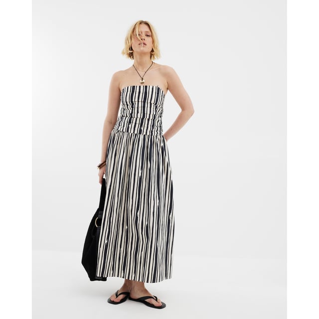 Striped, Bandeau neckline, Pleated bodice detail, Detachable straps, Midi lengthAbout the brandFASHION IS OUR DNARiver Island is an icon of the British high street. Inspired by the latest trends and our heritage style archives, we've been serving style and leading trends for over sixty years.We make fashion for real people with real lives, who want to look real good. Because life's a celebration - let's dress for it.