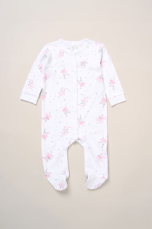 Surprise new parents with the printed 5-Piece baby gift Set from Rock A Bye Baby Boutique. This thoughtful bundle includes a cosy matching all-in-one, bodysuit, bib, hat, and mitts for essential wardrobe pieces. Crafted from 100% cotton, each item ensures their baby stays stylish and snug, perfect for everyday wear or special occasions. Packaged elegantly in a mesh bag.