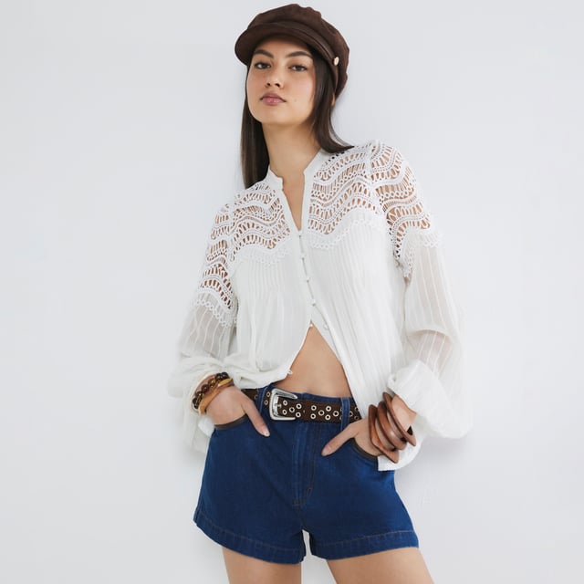 V-neck, Long sleeves, Button fastening, Pintuck detail, EmbroideryAbout the brandFASHION IS OUR DNARiver Island is an icon of the British high street. Inspired by the latest trends and our heritage style archives, we've been serving style and leading trends for over sixty years.We make fashion for real people with real lives, who want to look real good. Because life's a celebration - let's dress for it.