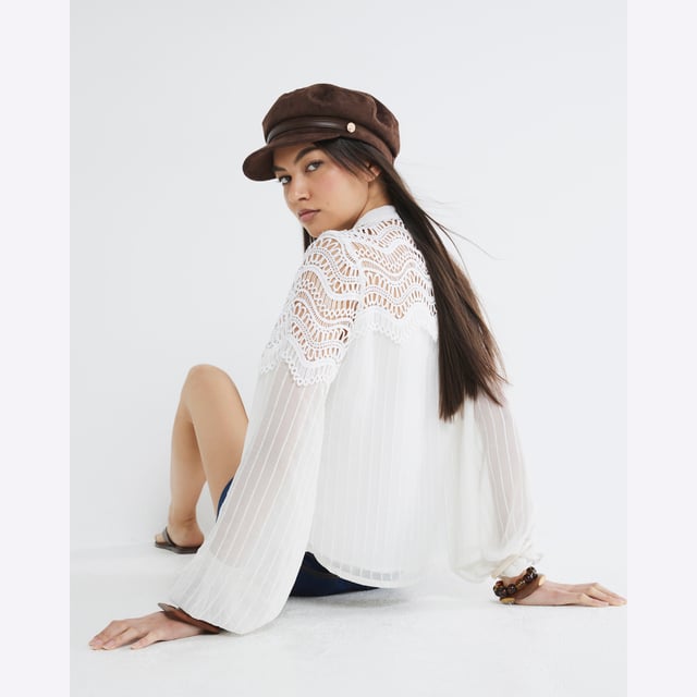 V-neck, Long sleeves, Button fastening, Pintuck detail, EmbroideryAbout the brandFASHION IS OUR DNARiver Island is an icon of the British high street. Inspired by the latest trends and our heritage style archives, we've been serving style and leading trends for over sixty years.We make fashion for real people with real lives, who want to look real good. Because life's a celebration - let's dress for it.
