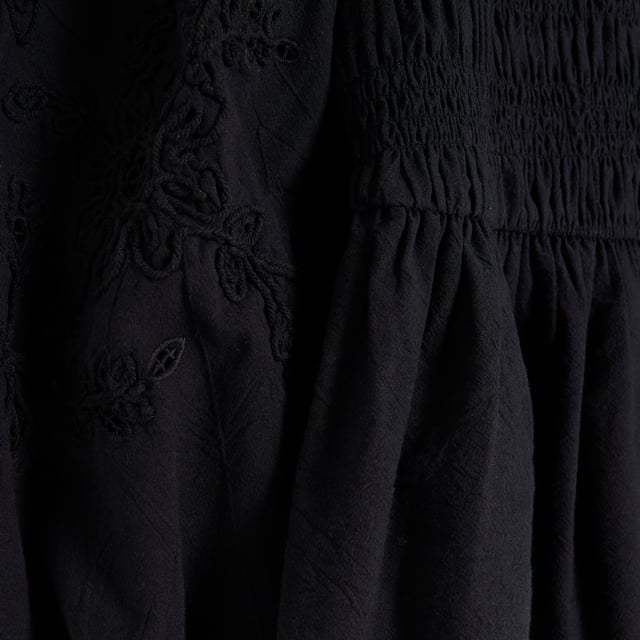 Crew neckline, Long balloon sleeves, Shirred, Embroidered detail, Button fastening, Peplum hemAbout the brandFASHION IS OUR DNARiver Island is an icon of the British high street. Inspired by the latest trends and our heritage style archives, we've been serving style and leading trends for over sixty years.We make fashion for real people with real lives, who want to look real good. Because life's a celebration - let's dress for it.