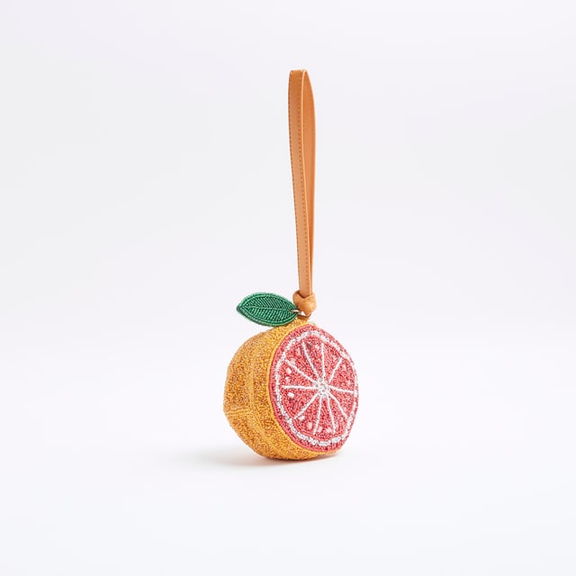 River Island Womens Orange Premium Beaded Grapefruit Clutch Bag Premium collection, Grapefruit design, Beading embellishment, Zip fastening, Strap, H: 7.5cm x W: 12cm x D: 12cmAbout the brandFASHION IS OUR DNARiver Island is an icon of the British high street. Inspired by the latest trends and our heritage style archives, we've been serving style and leading trends for over sixty years.We make fashion for real people with real lives, who want to look real good. Because life's a celebration - let's dress for it.