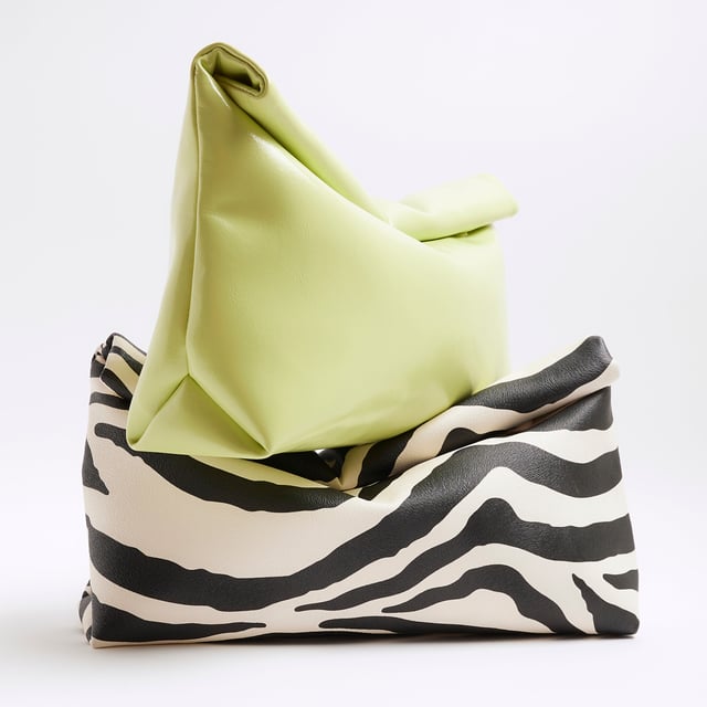 River Island Womens Lime Roll Top Clutch Bag Faux leather, Roll top detail, Popper fastening, H: 28cm x W: 34cm x D: 8cmAbout the brandFASHION IS OUR DNARiver Island is an icon of the British high street. Inspired by the latest trends and our heritage style archives, we've been serving style and leading trends for over sixty years.We make fashion for real people with real lives, who want to look real good. Because life's a celebration - let's dress for it.