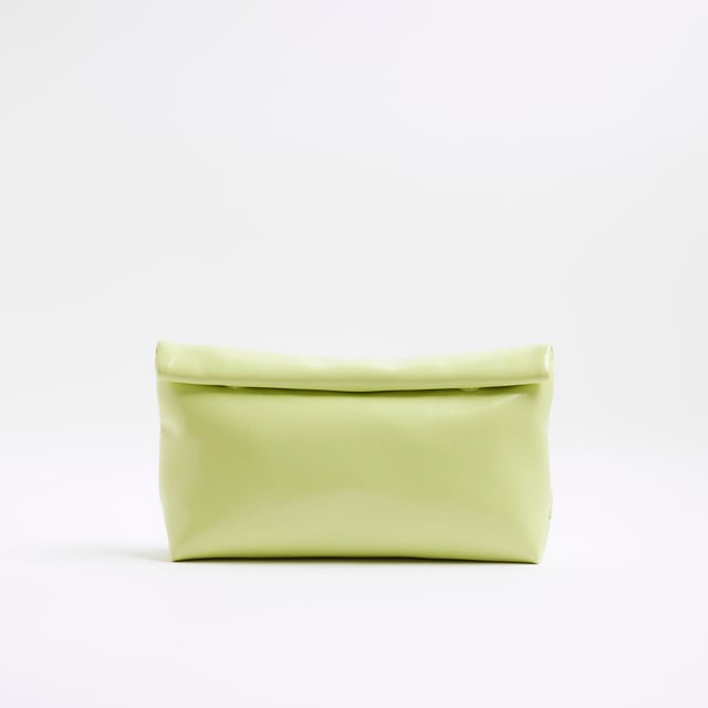 River Island Womens Lime Roll Top Clutch Bag Faux leather, Roll top detail, Popper fastening, H: 28cm x W: 34cm x D: 8cmAbout the brandFASHION IS OUR DNARiver Island is an icon of the British high street. Inspired by the latest trends and our heritage style archives, we've been serving style and leading trends for over sixty years.We make fashion for real people with real lives, who want to look real good. Because life's a celebration - let's dress for it.