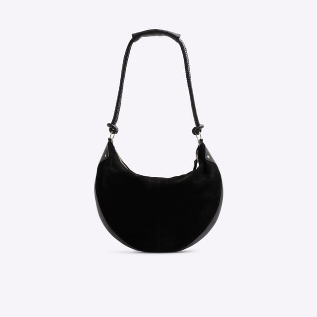 River Island Womens Black Suede Knot Handle Slouchy Shoulder Bag Suede, Shoulder strap, Knot detail, Interior zip pocket, Zip fastening, Handle drop: 31cm, H: 29cm x W: 42cm x D: 7cmAbout the brandFASHION IS OUR DNARiver Island is an icon of the British high street. Inspired by the latest trends and our heritage style archives, we've been serving style and leading trends for over sixty years.We make fashion for real people with real lives, who want to look real good. Because life's a celebration - let's dress for it.