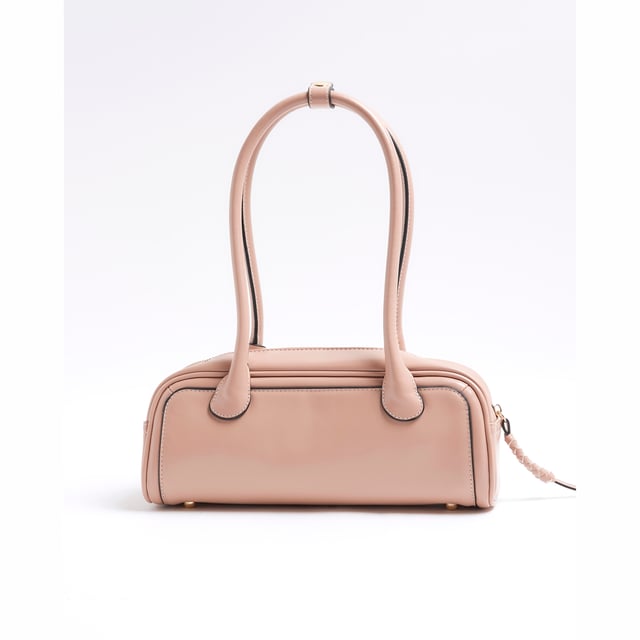 River Island Womens Pink Faux Leather Shoulder Bag Faux leather fabric, RI branding, Charm detail, Zipped fastening, Shoulder strapped, Strapped stud pressed fastening, Handle drop length: 23cm, Bag dimensions: H: 12cm x W: 30cm x D: 10.5cmAbout the brandFASHION IS OUR DNARiver Island is an icon of the British high street. Inspired by the latest trends and our heritage style archives, we've been serving style and leading trends for over sixty years.We make fashion for real people with real lives, who want to look real good. Because life's a celebration - let's dress for it.