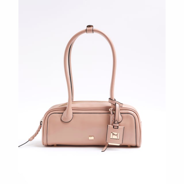 River Island Womens Pink Faux Leather Shoulder Bag Faux leather fabric, RI branding, Charm detail, Zipped fastening, Shoulder strapped, Strapped stud pressed fastening, Handle drop length: 23cm, Bag dimensions: H: 12cm x W: 30cm x D: 10.5cmAbout the brandFASHION IS OUR DNARiver Island is an icon of the British high street. Inspired by the latest trends and our heritage style archives, we've been serving style and leading trends for over sixty years.We make fashion for real people with real lives, who want to look real good. Because life's a celebration - let's dress for it.