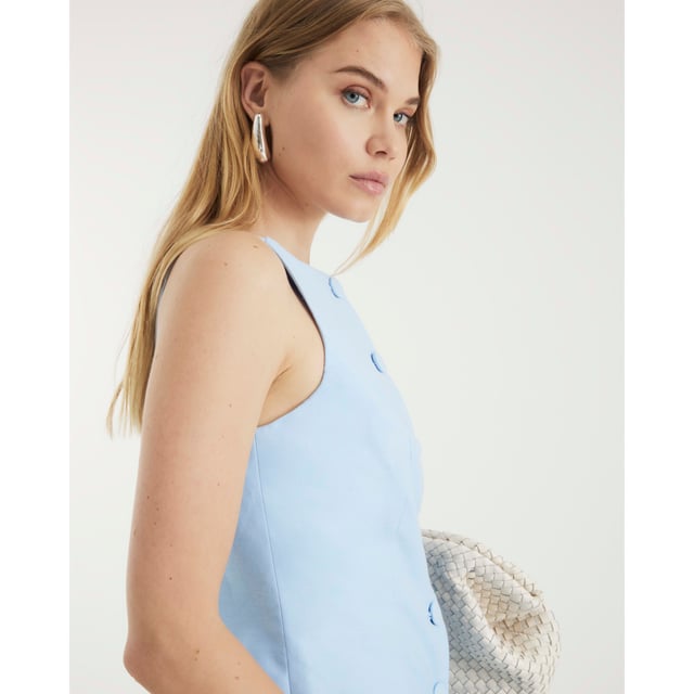 Square neck, Strappy detail, Buttoned fastening, SleevelessAbout the brandFASHION IS OUR DNARiver Island is an icon of the British high street. Inspired by the latest trends and our heritage style archives, we've been serving style and leading trends for over sixty years.We make fashion for real people with real lives, who want to look real good. Because life's a celebration - let's dress for it.
