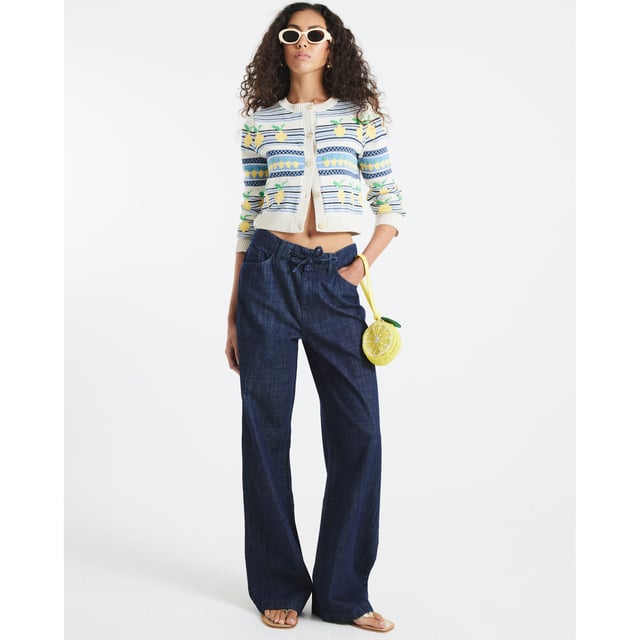 Knitted, Round neckline, Long sleeves, Striped, Lemon print, Button fasteningAbout the brandFASHION IS OUR DNARiver Island is an icon of the British high street. Inspired by the latest trends and our heritage style archives, we've been serving style and leading trends for over sixty years.We make fashion for real people with real lives, who want to look real good. Because life's a celebration - let's dress for it.