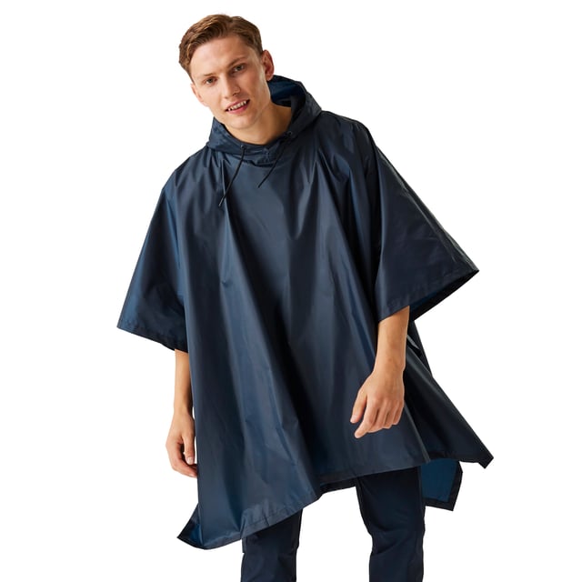 Material: Polyester. Fabric: Hydrafort. Design: Plain. Fabric Technology: Durable, Water Repellent, Waterproof, Windproof. Neckline: Hooded. Sleeve-Type: Long-Sleeved. Packaway, Taped Seams. Hood Features: Drawstring, Grown On Hood. Fastening: Pull Over.