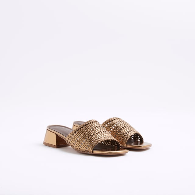 Wide fit, Block heel, Square open toe, Woven detail, Slip on, Heel height: 4cmAbout the brandFASHION IS OUR DNARiver Island is an icon of the British high street. Inspired by the latest trends and our heritage style archives, we've been serving style and leading trends for over sixty years.We make fashion for real people with real lives, who want to look real good. Because life's a celebration - let's dress for it.