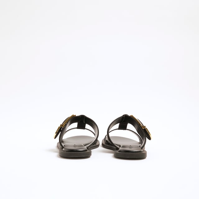 Leather fabric, T-Bar styled, Buckle strapped, Open toe, Backless, Flat solesAbout the brandFASHION IS OUR DNARiver Island is an icon of the British high street. Inspired by the latest trends and our heritage style archives, we've been serving style and leading trends for over sixty years.We make fashion for real people with real lives, who want to look real good. Because life's a celebration - let's dress for it.