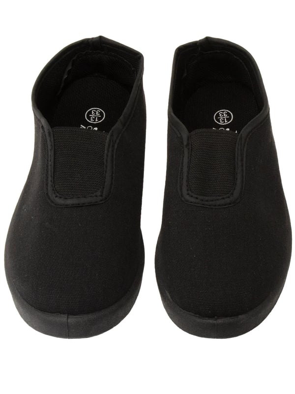 Simple, stylish, and built for comfort—these unisex school pumps are perfect for everyday wear. Made with a soft canvas upper and a matte finish, they offer a snug fit that’s both comfy and breathable. Packed in a brand-new poly bag, these shoes are crafted from high-quality materials to withstand daily school use. Great for PE, indoor activities, or general school wear