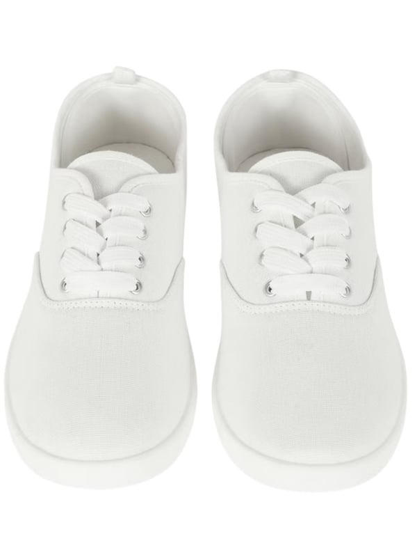 Simple, stylish, and built for comfort—these unisex school pumps are perfect for everyday wear. Made with a soft canvas upper and a matte finish, they offer a snug fit that’s both comfy and breathable. Packed in a brand-new poly bag, these shoes are crafted from high-quality materials to withstand daily school use. Great for PE, indoor activities, or general school wear
