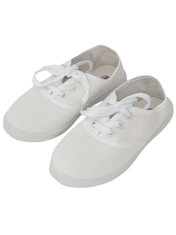 Simple, stylish, and built for comfort—these unisex school pumps are perfect for everyday wear. Made with a soft canvas upper and a matte finish, they offer a snug fit that’s both comfy and breathable. Packed in a brand-new poly bag, these shoes are crafted from high-quality materials to withstand daily school use. Great for PE, indoor activities, or general school wear