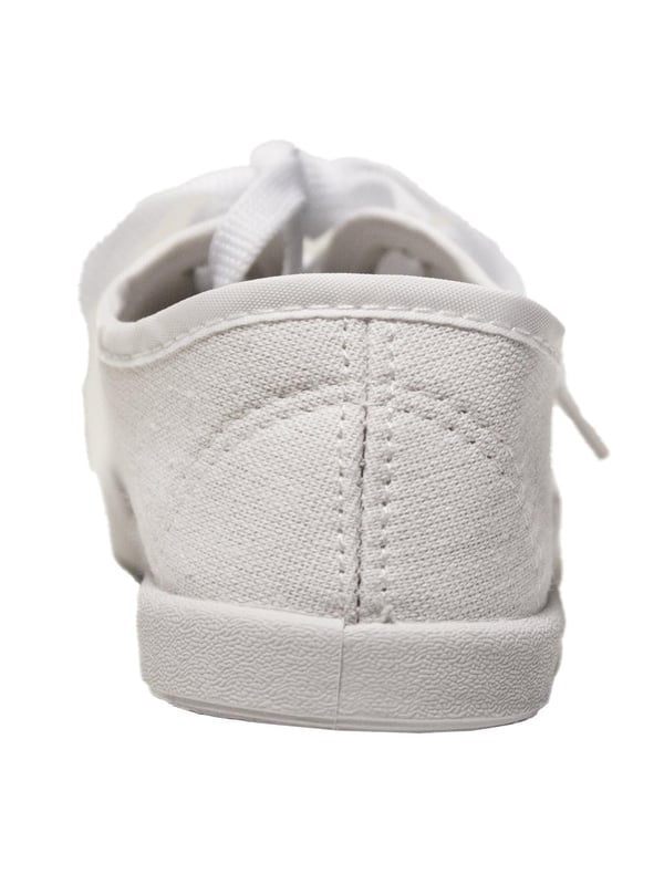 Simple, stylish, and built for comfort—these unisex school pumps are perfect for everyday wear. Made with a soft canvas upper and a matte finish, they offer a snug fit that’s both comfy and breathable. Packed in a brand-new poly bag, these shoes are crafted from high-quality materials to withstand daily school use. Great for PE, indoor activities, or general school wear