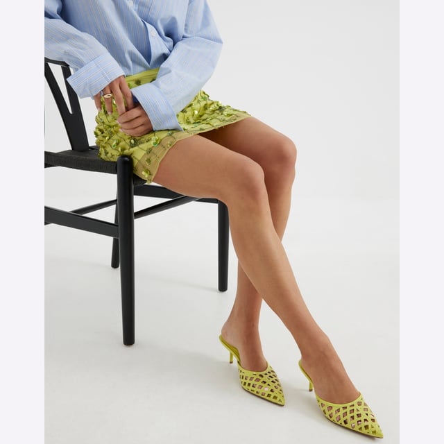 Faux leather, Pointed toe, Lattice design, Skinny heel, Slip on, Heel height: 4cmAbout the brandFASHION IS OUR DNARiver Island is an icon of the British high street. Inspired by the latest trends and our heritage style archives, we've been serving style and leading trends for over sixty years.We make fashion for real people with real lives, who want to look real good. Because life's a celebration - let's dress for it.
