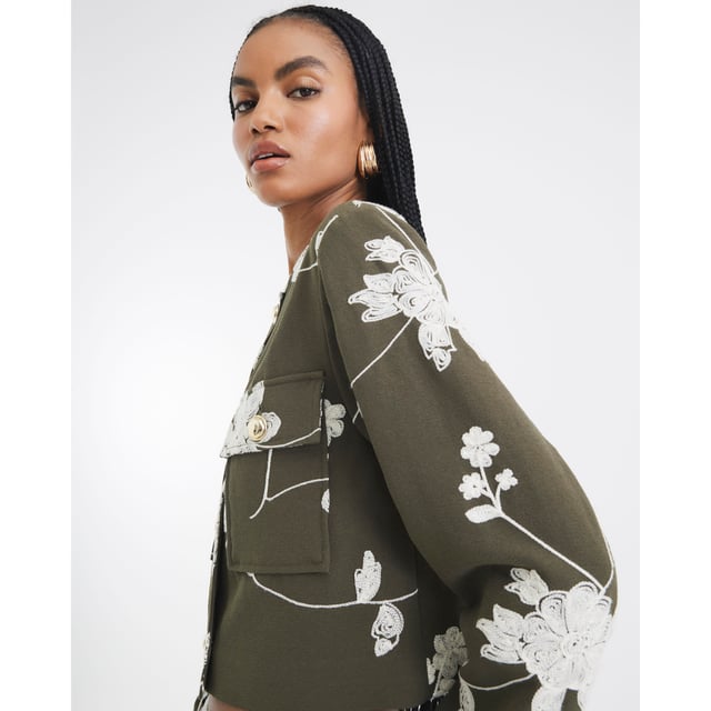 Floral embroidery, Crew neckline, Long sleeves, Chest pockets, Button fasteningAbout the brandFASHION IS OUR DNARiver Island is an icon of the British high street. Inspired by the latest trends and our heritage style archives, we've been serving style and leading trends for over sixty years.We make fashion for real people with real lives, who want to look real good. Because life's a celebration - let's dress for it.