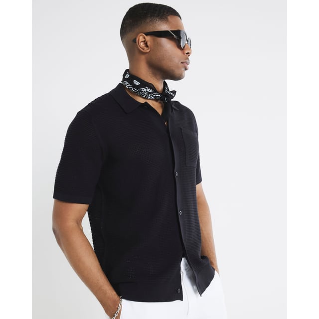Crochet, Collared, Short sleeves, Chest pocket, Button fasteningAbout the brandFASHION IS OUR DNARiver Island is an icon of the British high street. Inspired by the latest trends and our heritage style archives, we've been serving style and leading trends for over sixty years.We make fashion for real people with real lives, who want to look real good. Because life's a celebration - let's dress for it.
