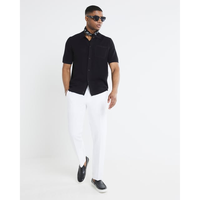 Crochet, Collared, Short sleeves, Chest pocket, Button fasteningAbout the brandFASHION IS OUR DNARiver Island is an icon of the British high street. Inspired by the latest trends and our heritage style archives, we've been serving style and leading trends for over sixty years.We make fashion for real people with real lives, who want to look real good. Because life's a celebration - let's dress for it.
