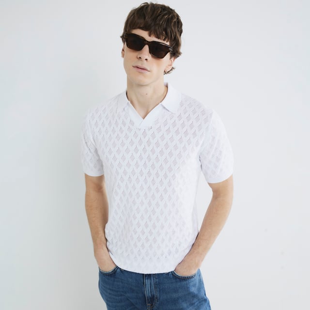 Slim fit, Textured, Open collar detail, Collared, Short sleevesAbout the brandFASHION IS OUR DNARiver Island is an icon of the British high street. Inspired by the latest trends and our heritage style archives, we've been serving style and leading trends for over sixty years.We make fashion for real people with real lives, who want to look real good. Because life's a celebration - let's dress for it.