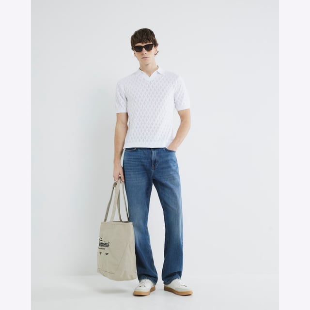 Slim fit, Textured, Open collar detail, Collared, Short sleevesAbout the brandFASHION IS OUR DNARiver Island is an icon of the British high street. Inspired by the latest trends and our heritage style archives, we've been serving style and leading trends for over sixty years.We make fashion for real people with real lives, who want to look real good. Because life's a celebration - let's dress for it.