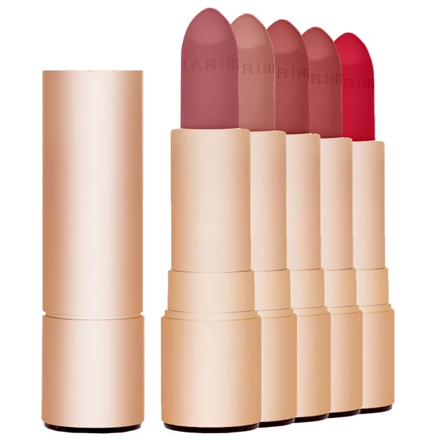 Experience the luxurious feel of Clarins Joli Rouge Velvet Lipstick. This exquisite lipstick offers intense matte color that glides effortlessly onto your lips, delivering a creamy and smooth texture. Enriched with hydrating ingredients, it keeps your lips looking supple and moisturized while providing a stunning matte finish. Perfect for everyday wear or special occasions, this lipstick is your go-to choice for a sophisticated and elegant look.
