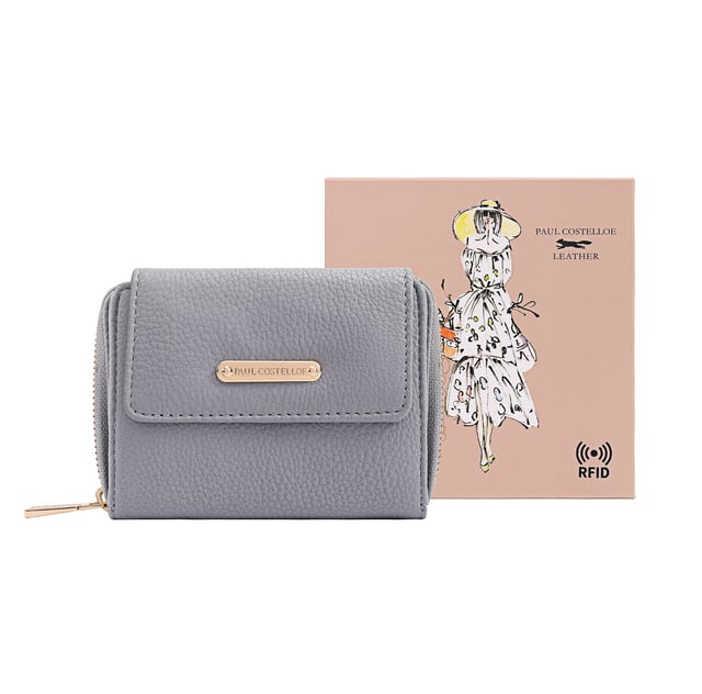 Crafted from soft leather, this elegant purse is designed for both style and function, featuring twin coin sections for easy access and separation. It offers ample card slots, a dedicated note section, and a clear card/ID display window for added convenience. Finished with a sleek brand logo plate on the front, it comes beautifully packaged in a gift box-perfect for yourself or someone special. D:3.4cm W:12.3cm H:9.7cm