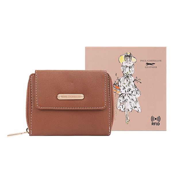 Crafted from soft leather, this elegant purse is designed for both style and function, featuring twin coin sections for easy access and separation. It offers ample card slots, a dedicated note section, and a clear card/ID display window for added convenience. Finished with a sleek brand logo plate on the front, it comes beautifully packaged in a gift box-perfect for yourself or someone special. D:3.4cm W:12.3cm H:9.7cm
