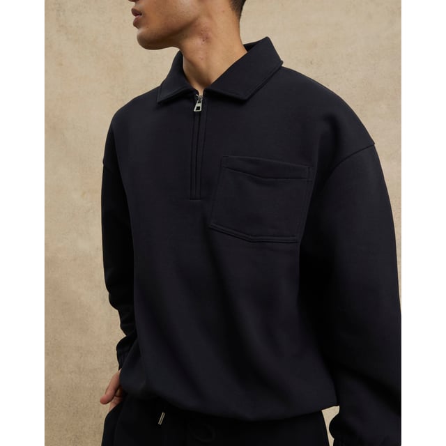 Regular fit, Polo neck, Half zipped, Chest pouch pockets, Long sleeved, HeavyweightAbout the brandFASHION IS OUR DNARiver Island is an icon of the British high street. Inspired by the latest trends and our heritage style archives, we've been serving style and leading trends for over sixty years.We make fashion for real people with real lives, who want to look real good. Because life's a celebration - let's dress for it.