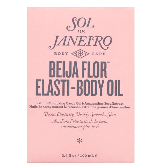 Discover the transformative power of Sol de Janeiro Beija Flor Elasti-Body Oil. This lightweight, nourishing body oil is specially formulated to enhance skin elasticity and resilience, leaving your skin looking smoother and more supple. It effectively reduces the appearance of sagging skin while preventing moisture loss, ensuring your skin remains deeply hydrated and feels plump and revitalized. Perfect for vegans, this oil is easy to use—simply apply it to your body and massage for best results. Experience the ultimate in body care with Sol de Janeiro.