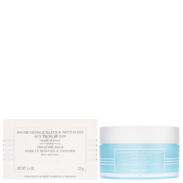 Experience the luxurious Sisley Triple-Oil Balm Make-Up Remover & Cleanser, a 125g treatment designed to deeply cleanse and nourish your skin. This unique formula blends the moisturizing benefits of Babassu, Shea, and Macadamia oils, ensuring your skin feels soft, supple, and refreshed. The innovative three-step process transforms from a rich balm to a nourishing oil upon application, and finally emulsifies with water for effortless removal. To use, simply massage onto dry skin until it turns to oil, then rinse with lukewarm water for a beautifully clean complexion.