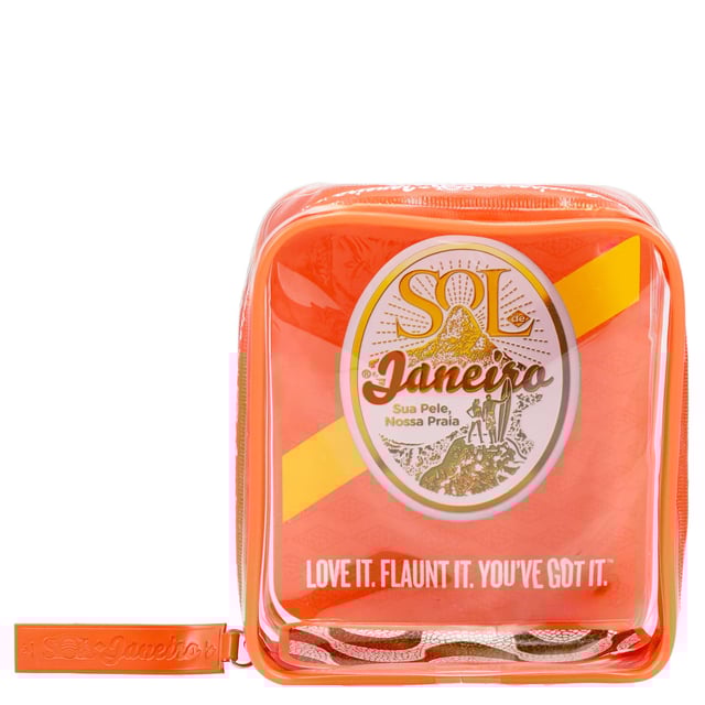 Discover the ultimate body care experience with the Sol de Janeiro Bom Dia Bright Body Care Jet Set. This luxurious set includes:

- **Bom Dia Bright Clarifying AHA BHA Body Wash (90ml)**: Gently clarifies and exfoliates your skin with fruit-derived AHAs and Salicylic Acid, leaving it feeling clean, soft, and rejuvenated. The sulfate-free formula helps prevent ingrown hairs and bumps for smooth skin.

- **Bom Dia Bright Body Cream (50ml)**: Enriched with Fruit AHAs, this moisturizing body cream smooths and refines skin texture, providing a radiant glow while delivering intense hydration.

- **Cheirosa 40 Perfume Mist (30ml)**: Experience the essence of Rio with this captivating fragrance featuring Black Amber Plum, Jasmine Blooms, and warm Vanilla Woods. Each spritz evokes the vibrant allure of Carnaval.

Elevate your daily self-care routine and indulge in the joy of beautifully nourished skin.