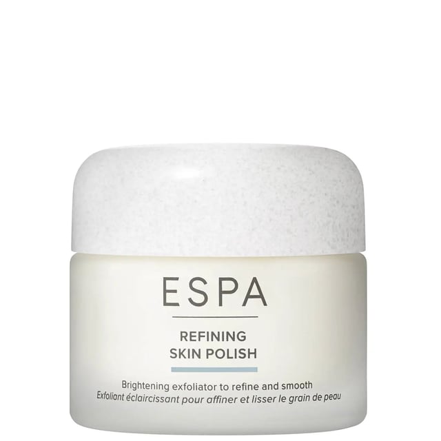 Experience the ultimate in skincare with ESPA Refining Skin Polish, a deeply cleansing exfoliator that leaves skin smooth and refined. Formulated with spherical Diatomaceous Earth, it clears pores and balances skin tone. Enriched with Rose Damascena and Shea Butter, it softens skin while revealing a radiant complexion. Suitable for all skin types and vegetarians. For best results, use 1-2 times a week for normal skin or once a week for oily skin. Smooth over damp skin, massage in circular motions, and rinse thoroughly.