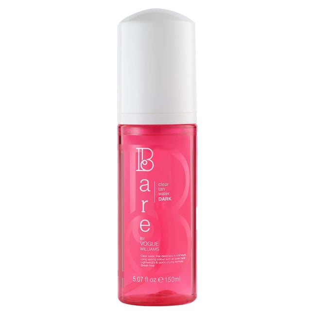 Discover the Bare by Vogue Dark Body Clear Tan Water, your ultimate self-tanning solution for a stunning, natural-looking tan without hassle. This innovative clear formula applies easily without a color guide, allowing you to achieve a flawless tan that develops gradually. Enriched with skin-loving ingredients, it hydrates your skin while ensuring a smooth, streak-free application. Suitable for both experts and beginners, this lightweight and non-sticky tan water can be worn throughout the day. Enjoy a beautiful golden glow in just 4-8 hours.
