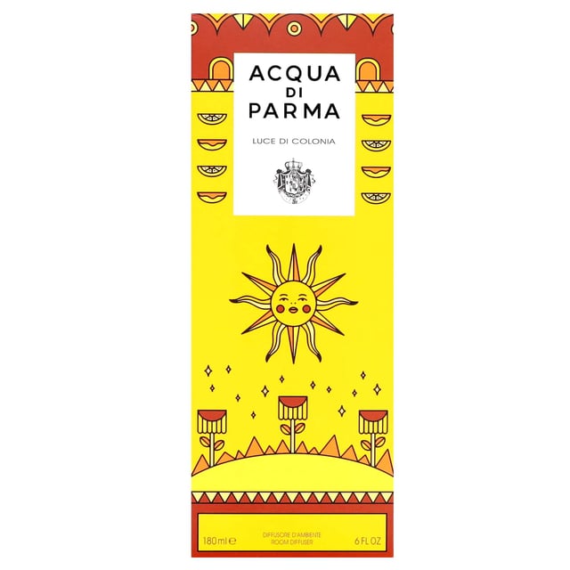 Acqua Di Parma Luce Di Colonia Home Fragrance Diffuser Transform your living space with the Acqua Di Parma Luce Di Colonia Diffuser. This exquisite home fragrance captures the essence of Italy with a refreshing citrus aroma inspired by the classic Colonia scent. Enjoy an uplifting blend of orange, lemon, petitgrain, and neroli enriched with earthy notes of vetiver and patchouli. Elevate your home ambiance with this elegant diffuser that not only scents your space but also serves as a stylish decor piece. Perfect for creating a welcoming atmosphere in any room.