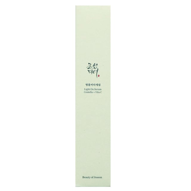 Experience radiant skin with the Beauty of Joseon Light On Serum, infused with Centella Asiatica and stable Vitamin C. This 30ml brightening serum is designed for all skin types, delivering a lightweight, non-greasy formula that enhances your complexion. The powerful Vitamin C derivative works to brighten dull skin, even out skin tone, and stimulate collagen production, while Centella and Madecassoside deeply hydrate, soothe, and protect against environmental stressors. Enjoy a cruelty-free and vegan-friendly skincare solution that reduces fine lines and promotes a youthful glow.