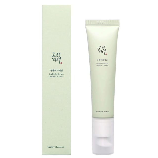 Experience radiant skin with the Beauty of Joseon Light On Serum, infused with Centella Asiatica and stable Vitamin C. This 30ml brightening serum is designed for all skin types, delivering a lightweight, non-greasy formula that enhances your complexion. The powerful Vitamin C derivative works to brighten dull skin, even out skin tone, and stimulate collagen production, while Centella and Madecassoside deeply hydrate, soothe, and protect against environmental stressors. Enjoy a cruelty-free and vegan-friendly skincare solution that reduces fine lines and promotes a youthful glow.