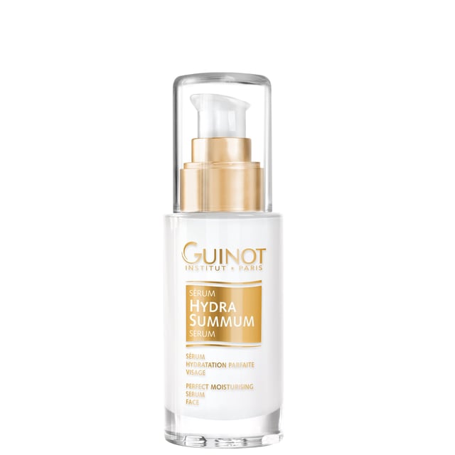 Experience ultimate hydration with Guinot Hydra Summum Moisturising Serum. This powerful serum rapidly restores moisture levels, leaving skin comfortable, plump, smooth, and radiant. With a unique Hydralogic Complex, it contains high concentrations of Hyaluronic Acid and Aquasilanol, creating an anti-evaporation barrier to prevent moisture loss. Suitable for all skin types, apply morning and evening after cleansing for youthful-looking skin. Ideal for those seeking to combat dehydration, it works well with your favorite skincare products.