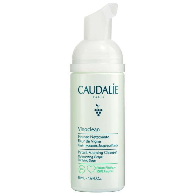 Experience the ultimate cleansing solution with Caudalie Vinoclean Instant Foaming Cleanser. This gentle foaming cleanser refreshes and nourishes your skin, leaving it revitalized and radiant. Formulated with 97% natural ingredients, including chamomile and organic green grape, this soap-free formula is perfect for all skin types, even sensitive. Use it morning and night for a comfortable cleanse that banishes tightness and dryness. Join Caudalie in their commitment to the planet, contributing 1% of turnover to environmental protection.