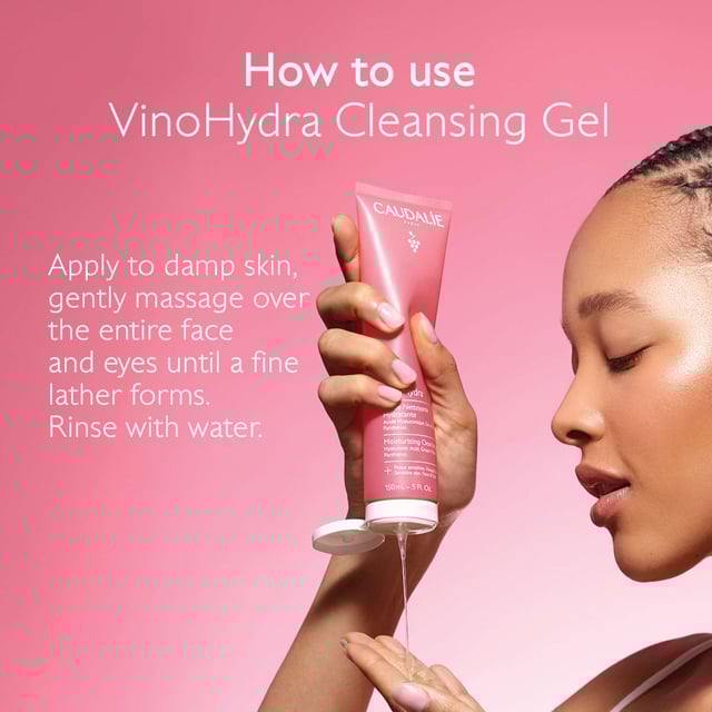 Experience ultimate hydration with Caudalie VinoHydra Moisturizing Cleansing Gel. This gentle cleanser is formulated to cleanse while enhancing your skin's moisture barrier. Enriched with Hyaluronic Acid for deep hydration and soothing grape water, it removes impurities and makeup without stripping natural moisture. Ideal for sensitive skin, its sulfate-free formula ensures a refreshing cleanse that leaves your complexion soft and revitalized. With recyclable packaging, you can care for your skin and the planet. Join Caudalie in their commitment to sustainability.