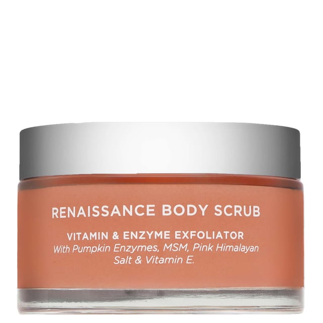 Revitalize your skin with the Oskia Renaissance Body Scrub, a luxurious 220g treatment designed to gently exfoliate and nourish. Packed with vitamins and minerals, this emulsifying scrub removes dead skin cells while fortifying your skin's natural barrier. The combination of MSM and pink Himalayan salt ensures a smoother, softer surface, while Vitamin E protects against environmental stressors. Infused with hydrating starflower oil, this vegan-friendly scrub leaves your skin feeling refreshed. For best results, apply to dry skin using circular motions and rinse thoroughly.