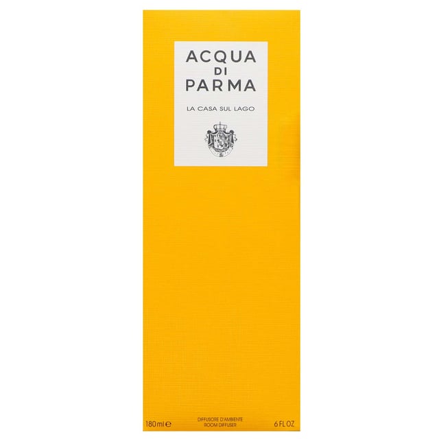 Acqua Di Parma La Casa Sul Lago Home Fragrance Diffuser - Elegant Aromatherapy Experience the serene essence of a lakeside garden with the Acqua Di Parma La Casa Sul Lago Diffuser. This exquisite home fragrance combines delicate floral notes with refreshing aquatic hints. Infused with Calabrian bergamot, lily-of-the-valley, cyclamen, musk, and amber, it creates a soothing atmosphere in any room. Perfect for adding a touch of elegance to your home, this diffuser is an ideal gift for fragrance enthusiasts. Please note: We are unable to ship fragrances over 150ml outside of the UK.