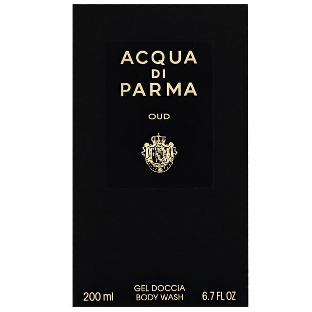 Experience the exquisite scent of Oud with Acqua Di Parma Oud Body Wash. This luxurious formula rejuvenates your skin while enveloping you in a captivating fragrance that celebrates the rich warmth of Oud wood. The refreshing top notes of bergamot and orange awaken your senses, leading to a heart of Haitian Amyris and Russian coriander, perfectly balanced with the depth of Oud wood. The fragrance concludes with a sophisticated base of leather, cedar, patchouli, sandalwood, and musk. Indulge in a lavish wash that transforms your daily routine into a spa-like experience.