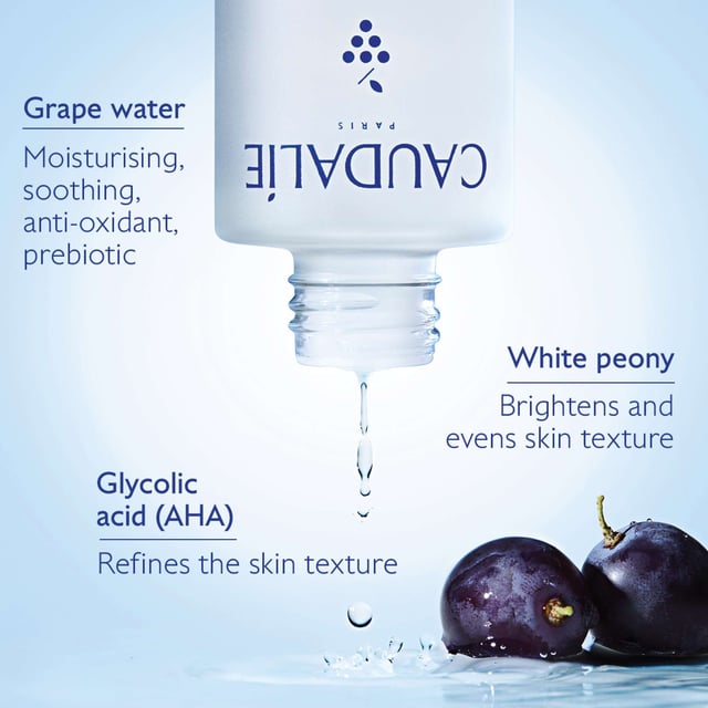 Discover the transformative power of Caudalie Vinoperfect Concentrated Brightening Glycolic Essence. This essential first step in your skincare routine is designed for women looking to prevent and reduce dark spots. Infused with 98% natural ingredients, this oil-free formula gently exfoliates dead skin cells, revealing a luminous complexion. Dermatologically tested, it ensures visible results with 100% of women reporting improved skin texture. For optimal results, apply morning and evening with a cotton pad on cleansed skin. Join Caudalie in their commitment to environmental sustainability.