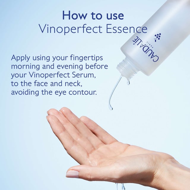 Discover the transformative power of Caudalie Vinoperfect Concentrated Brightening Glycolic Essence. This essential first step in your skincare routine is designed for women looking to prevent and reduce dark spots. Infused with 98% natural ingredients, this oil-free formula gently exfoliates dead skin cells, revealing a luminous complexion. Dermatologically tested, it ensures visible results with 100% of women reporting improved skin texture. For optimal results, apply morning and evening with a cotton pad on cleansed skin. Join Caudalie in their commitment to environmental sustainability.
