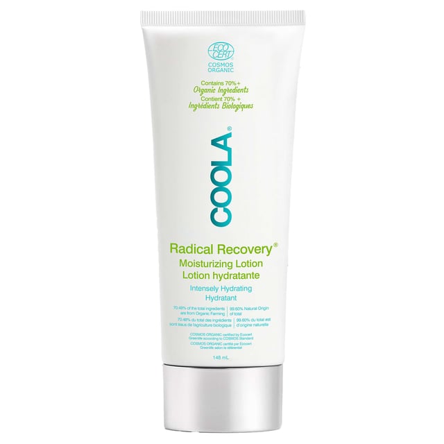 Revitalize your skin with Coola Radical Recovery After Sun Lotion. This luxurious, moisturizing lotion is enriched with organic aloe vera and calming lavender oil, specifically designed to soothe sunburn and protect against environmental stressors. Ideal for all skin types, it provides deep hydration while promoting skin recovery after sun exposure. For best results, apply liberally and frequently after spending time in the sun. Keep your skin feeling refreshed and healthy with this essential after-sun care product.