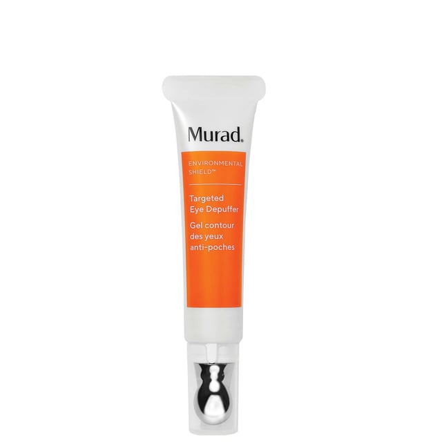 Revitalize your eyes with Murad's Targeted Eye Depuffer Serum, designed to visibly reduce puffiness and firm the skin around the eyes. This innovative microcurrent-inspired treatment provides an instant awakening effect, tightening and smoothing with regular use. To achieve the best results, start by massaging the Essential-C Cleanser over a damp face and closed eyes. After rinsing, apply a small amount of the Targeted Eye Depuffer around the eyes using the cooling applicator tip. Follow up with your favorite Murad moisturizer and sunscreen for all-day protection.
