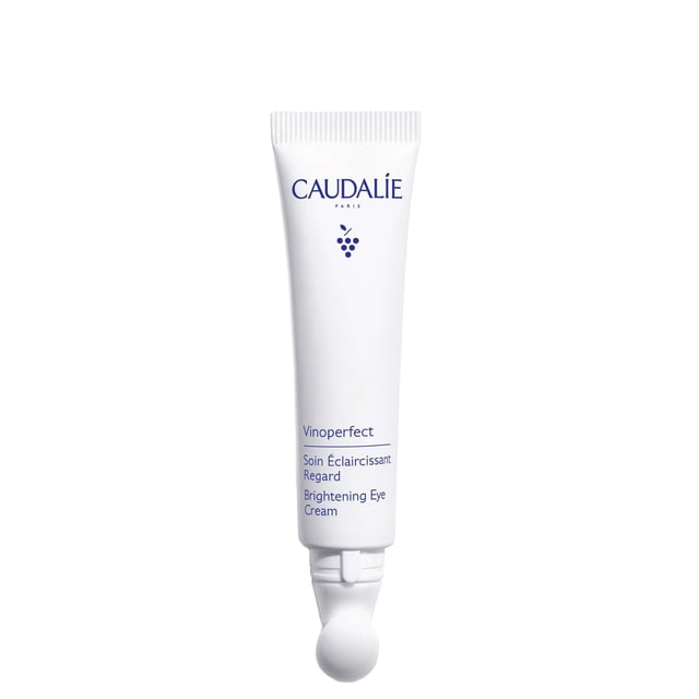 Revitalize your eyes with Caudalie Vinoperfect Brightening Eye Cream, formulated to diminish dark circles and enhance radiance. This cream features 97% naturally derived ingredients, including caffeine and Viniferine™, a vitamin C alternative. The ceramic tip applicator provides a soothing effect and helps reduce puffiness. Enjoy visibly brighter eyes with regular use. Key benefits include a fragrance-free formula and vegan ingredients. Experience the difference with Caudalie, a brand committed to environmental sustainability.